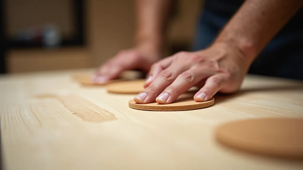 Sanding process showing different grit sandpaper progression and proper technique on wooden surface